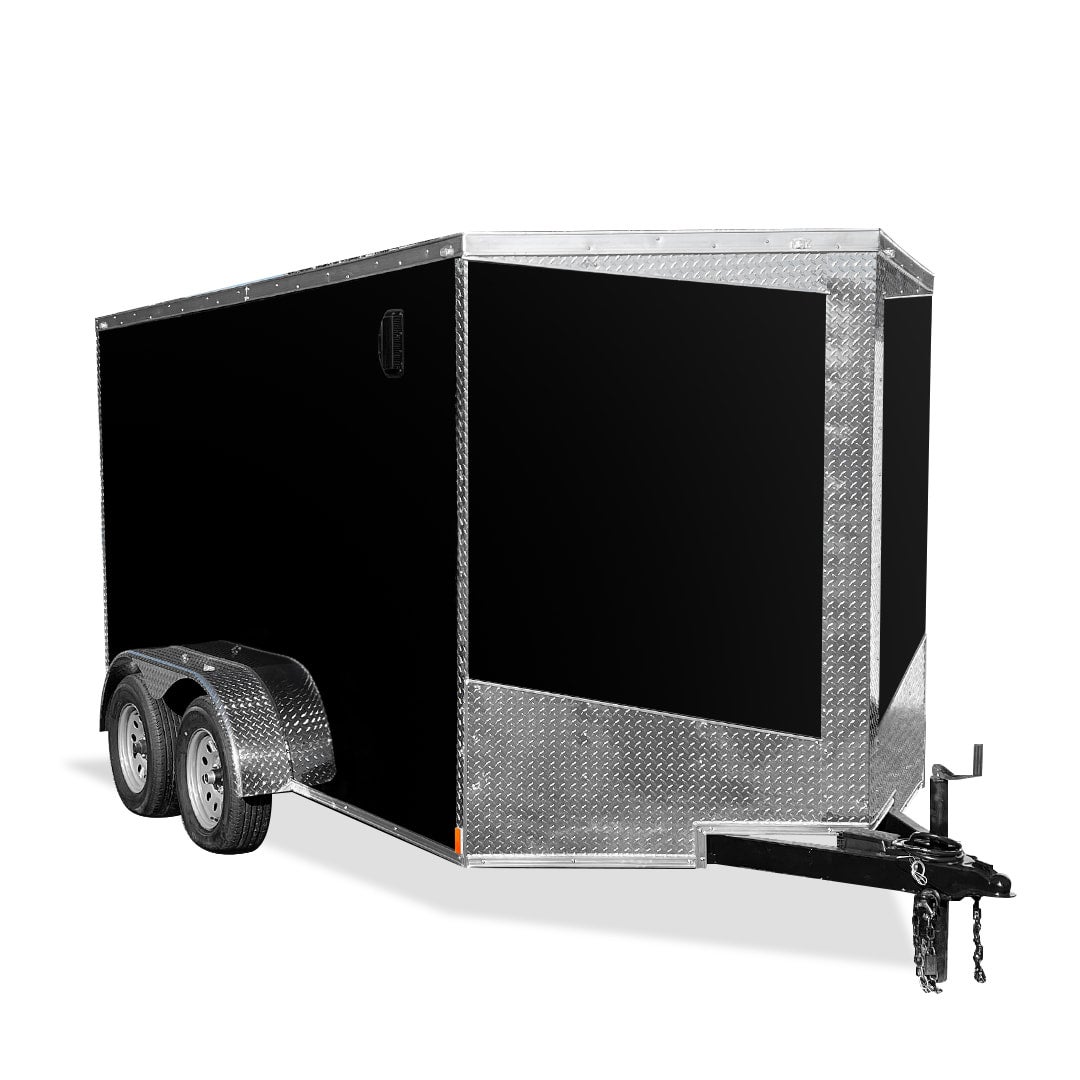 7x12 Tandem Axle Black Cargo Trailer Overland Trailers